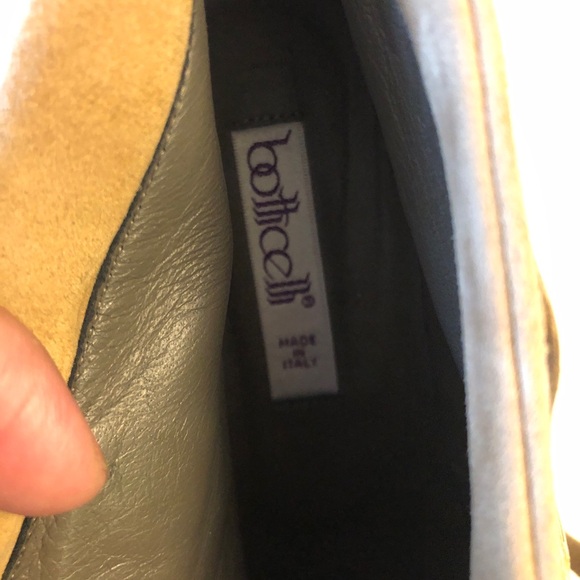 BOTTICELLI Tan Unisex Leather Pointy Toe Women’s size 37 Booties - Picture 3 of 10